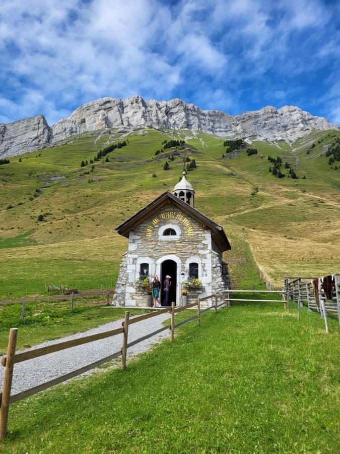 Appartement Cosy Face Aux Aravis Le Grand-Bornand Exteriör bild